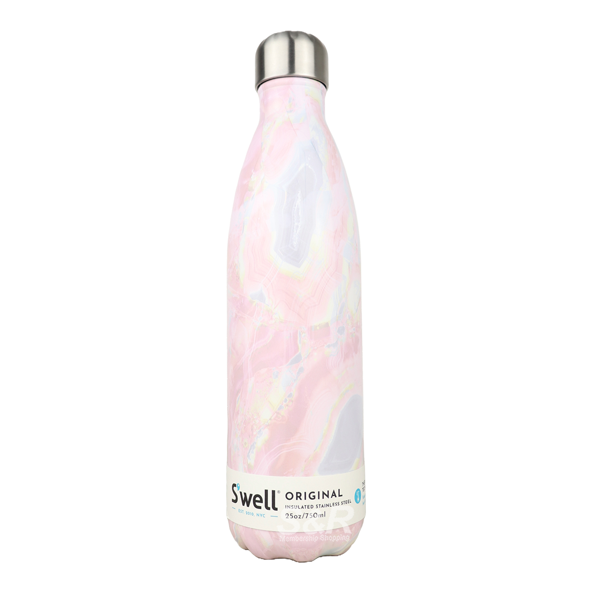 Swell Water Bottle Geode Rose 750mL